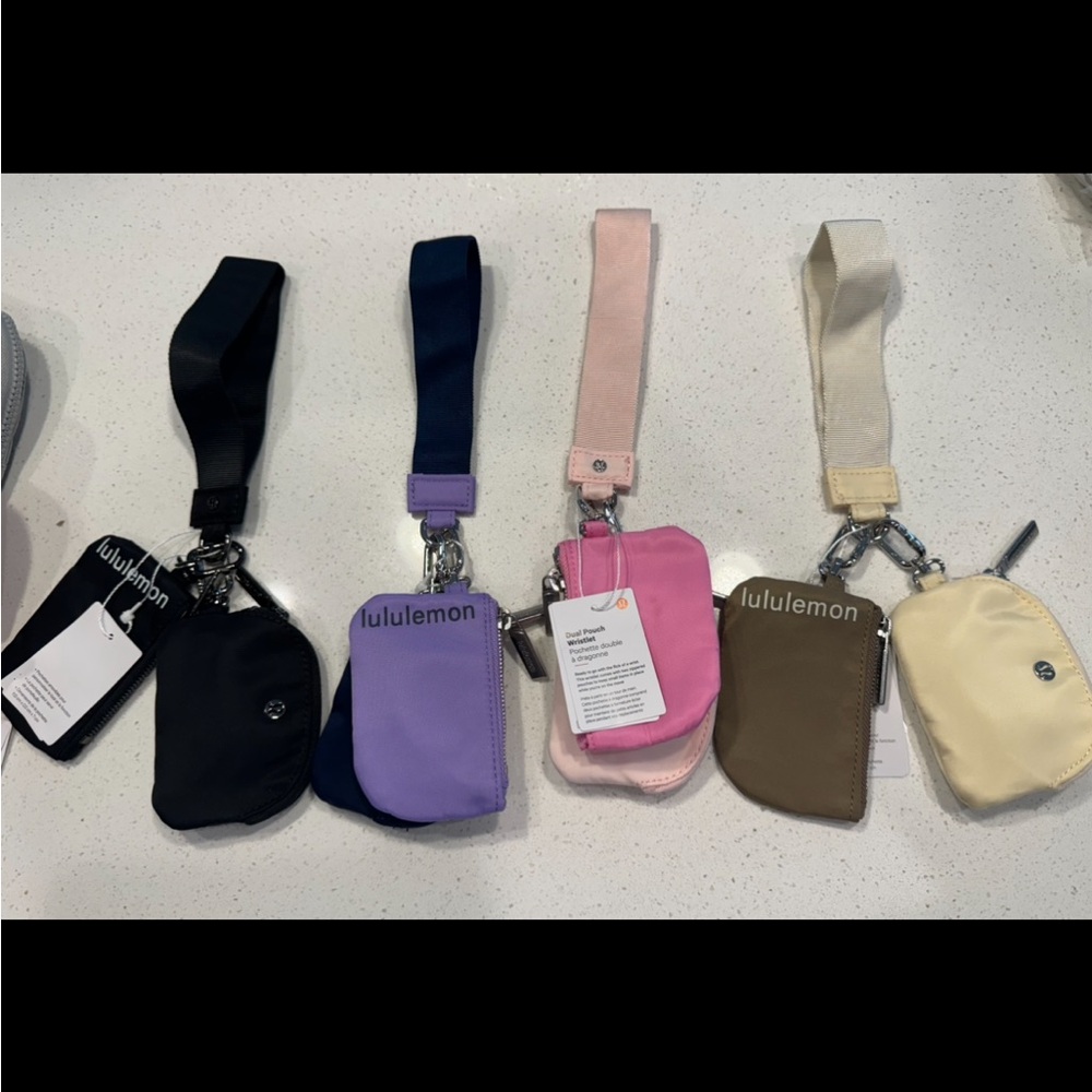 Dual pouch lululemon wristlet. Ask for availability before purchase thank you